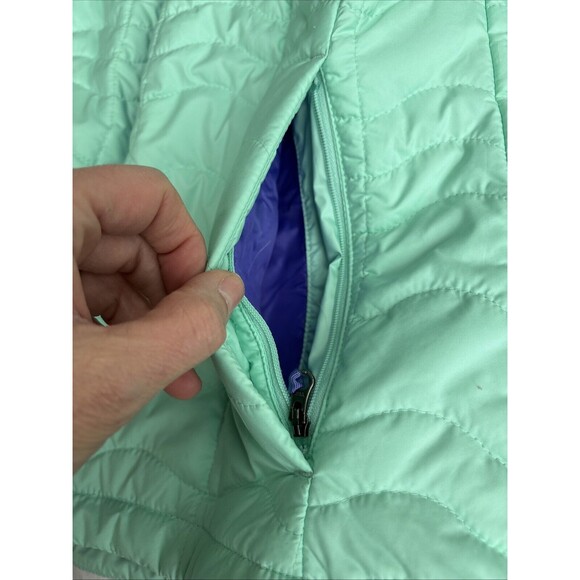 The North Face Light Puffer Jacket Women’s  Mint Green Insulated Size M - Picture 9 of 15